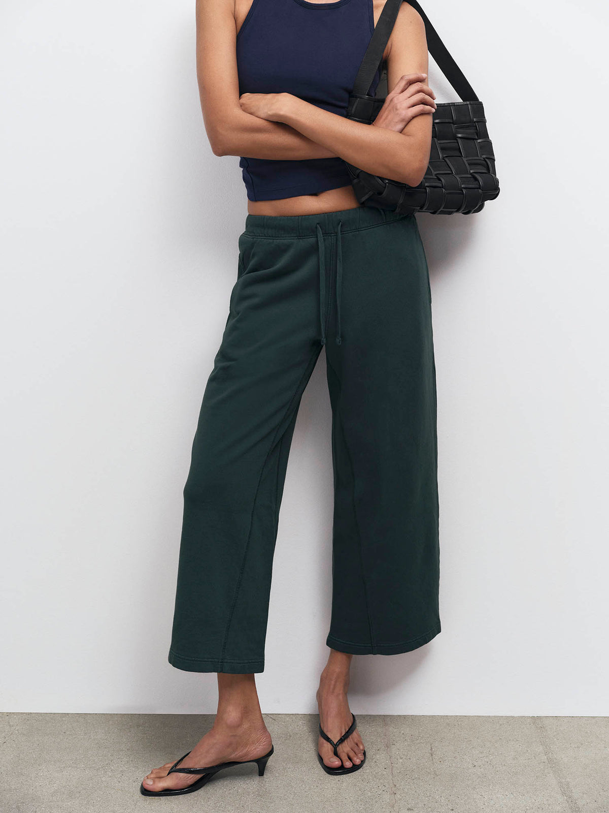 Organic Fleece Cropped Sweatpant