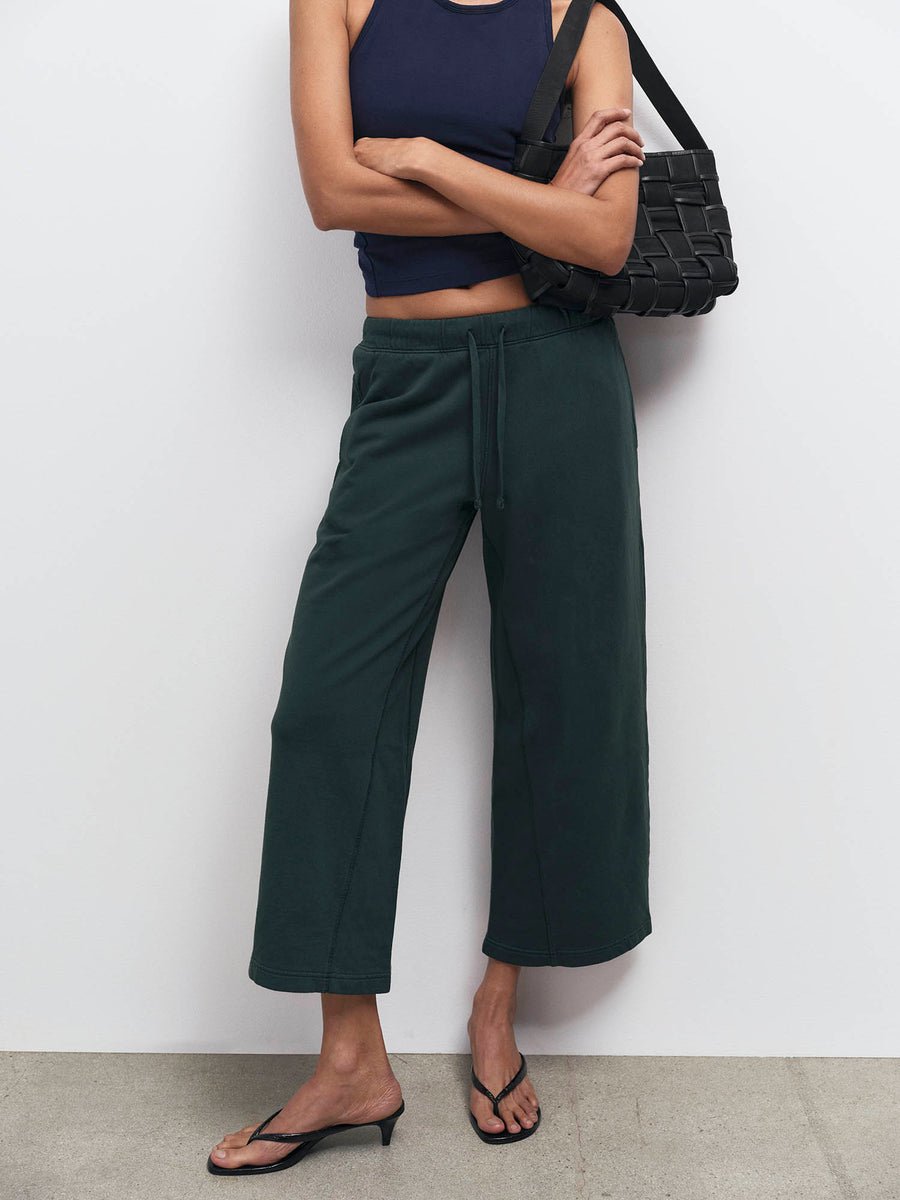 Organic Fleece Cropped Sweatpant