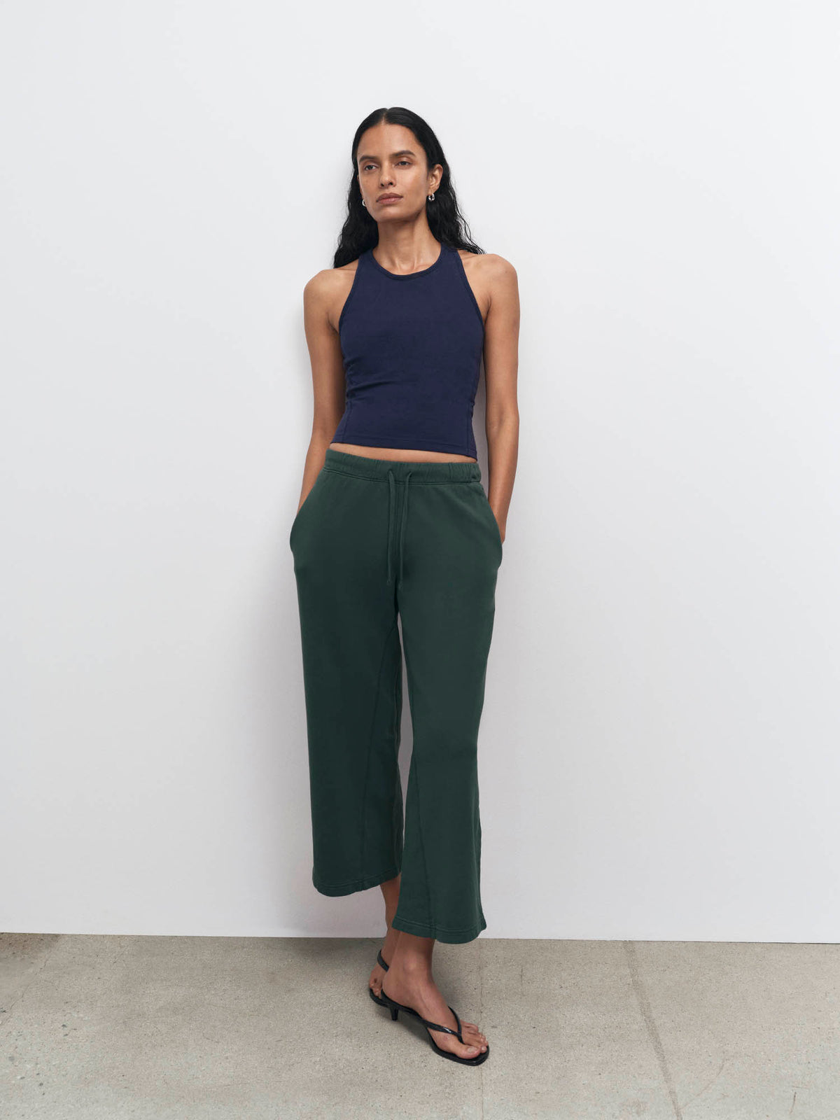 Organic Fleece Cropped Sweatpant