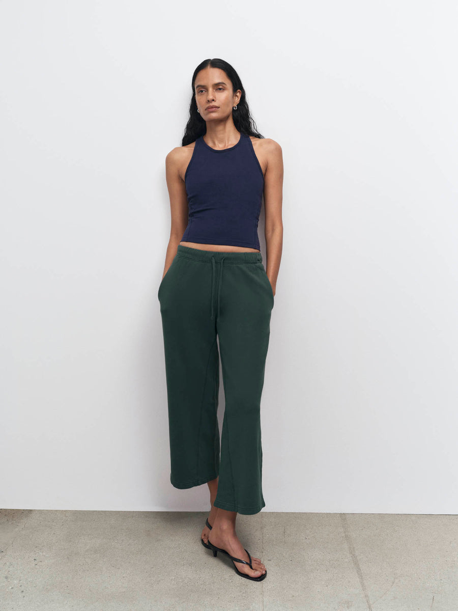 Organic Fleece Cropped Sweatpant