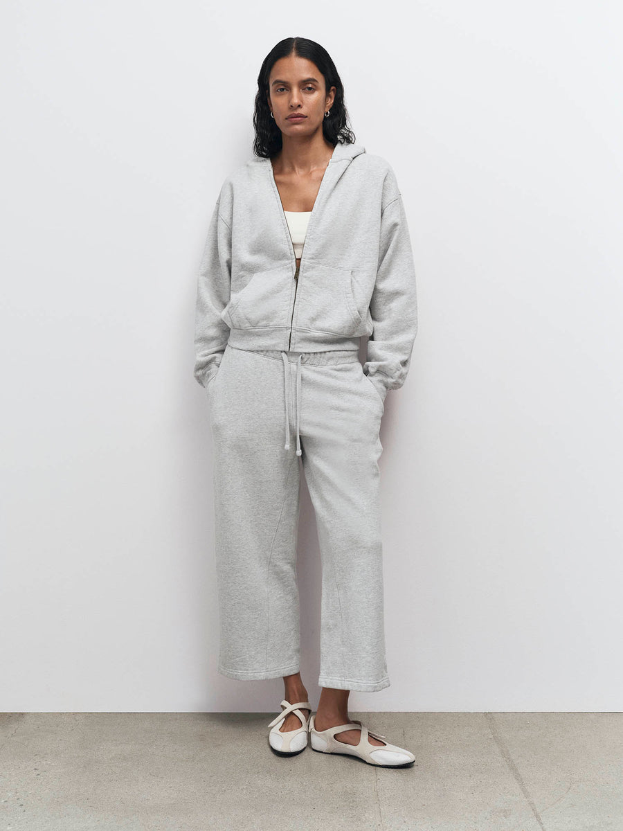 Organic Fleece Cropped Sweatpant