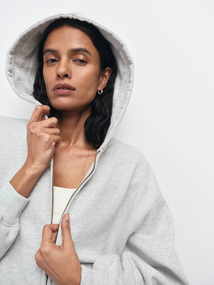 Organic Fleece Zip Hoodie