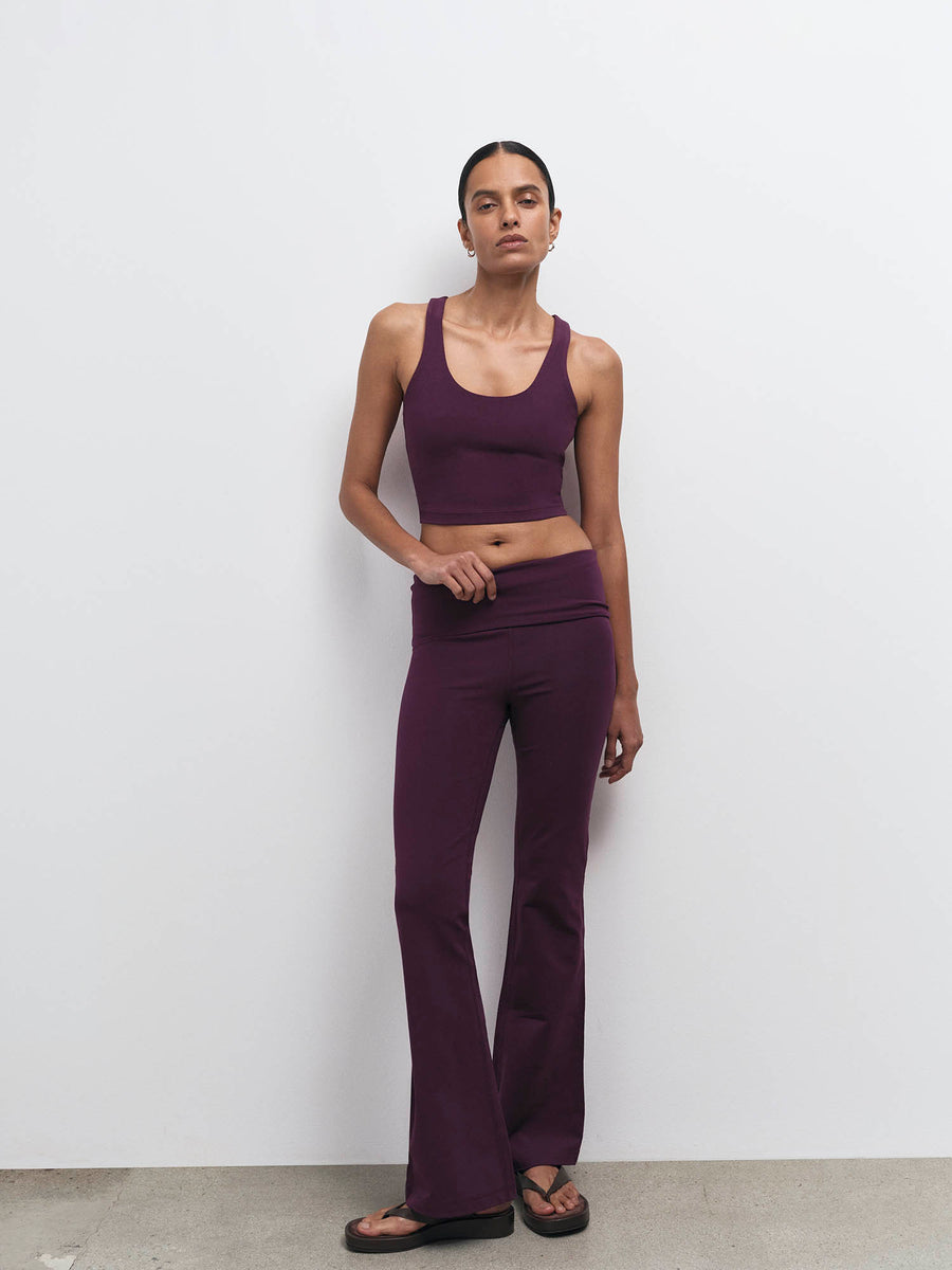 Organic Stretch Crop Racer Tank