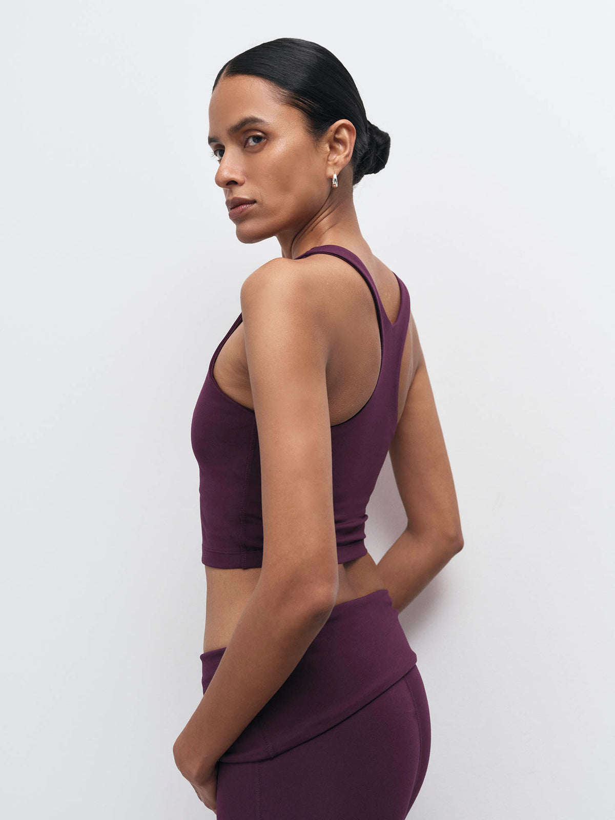 Organic Stretch Crop Racer Tank