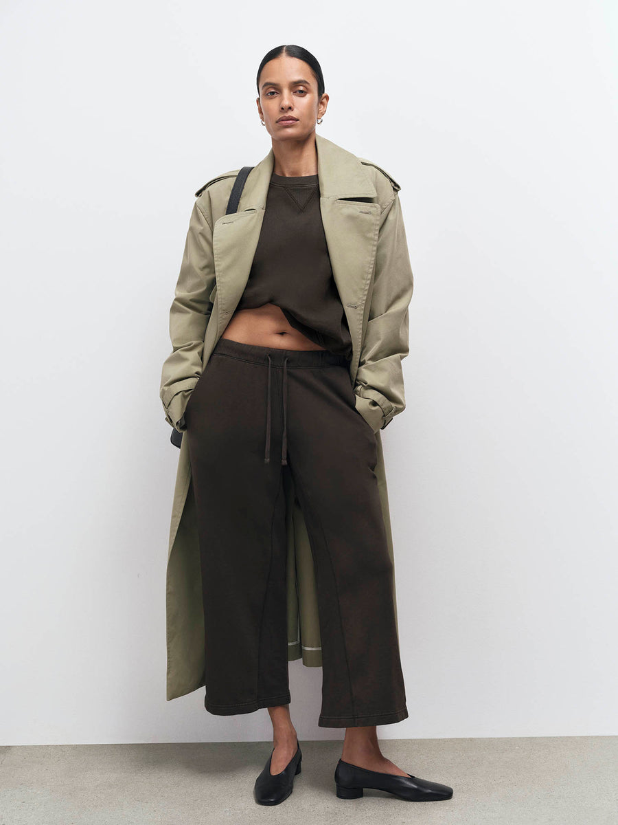 Organic Fleece Cropped Sweatpant