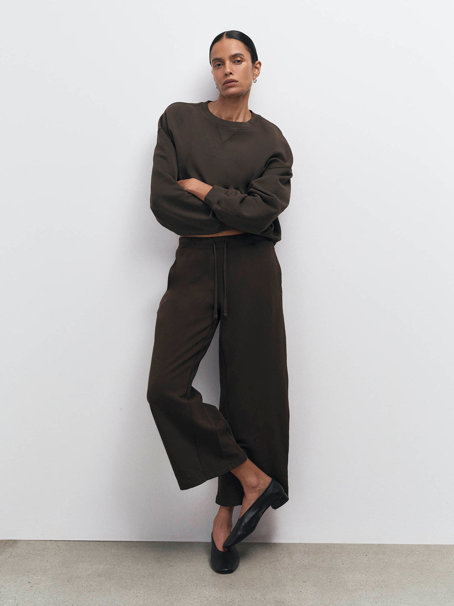 Organic Fleece Cropped Sweatpant