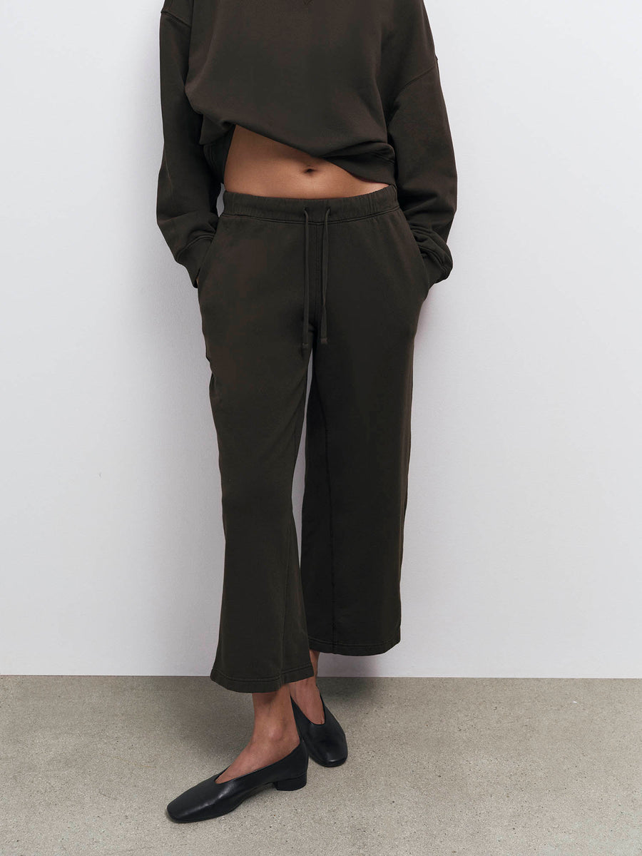 Organic Fleece Cropped Sweatpant