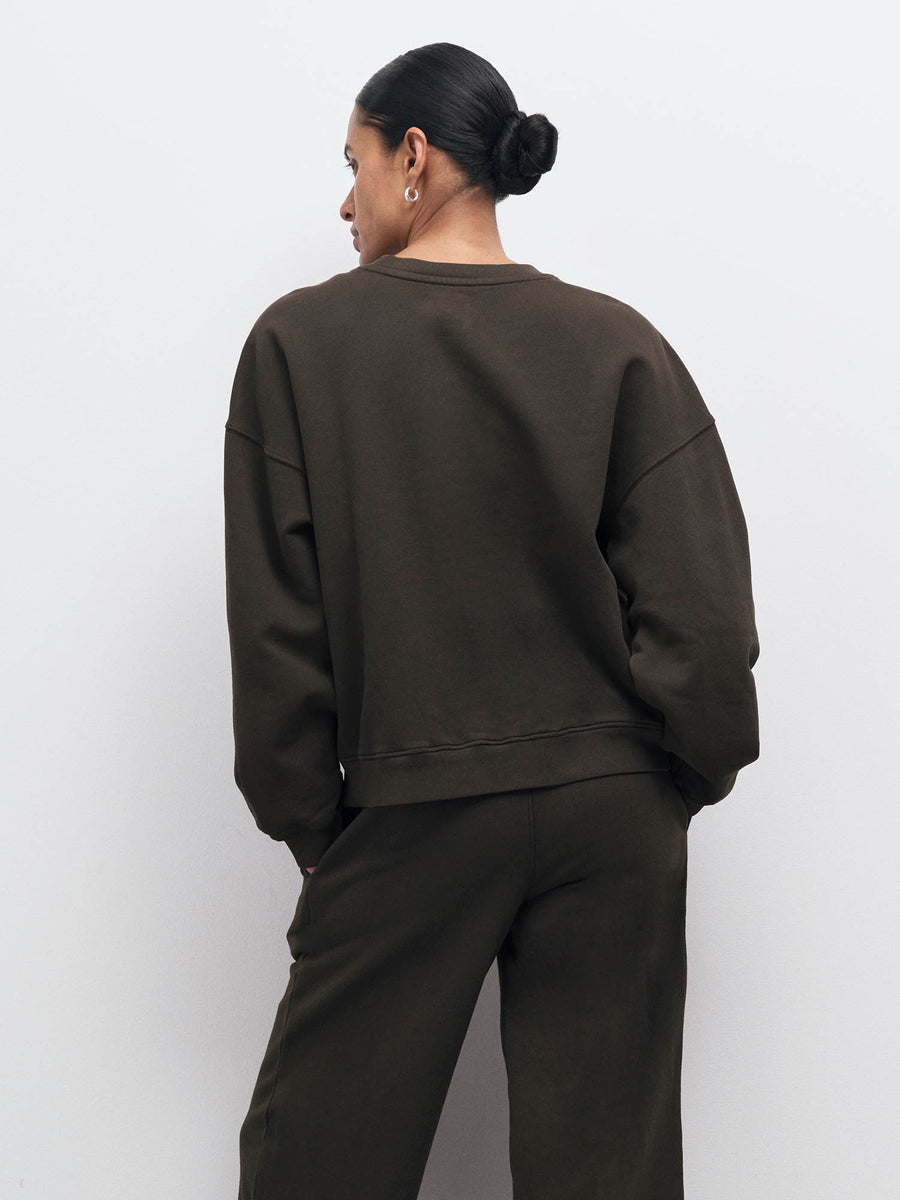 Organic Fleece Relaxed Crewneck Sweatshirt