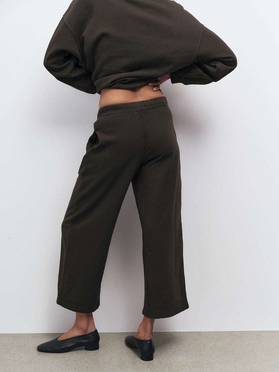 Organic Fleece Cropped Sweatpant