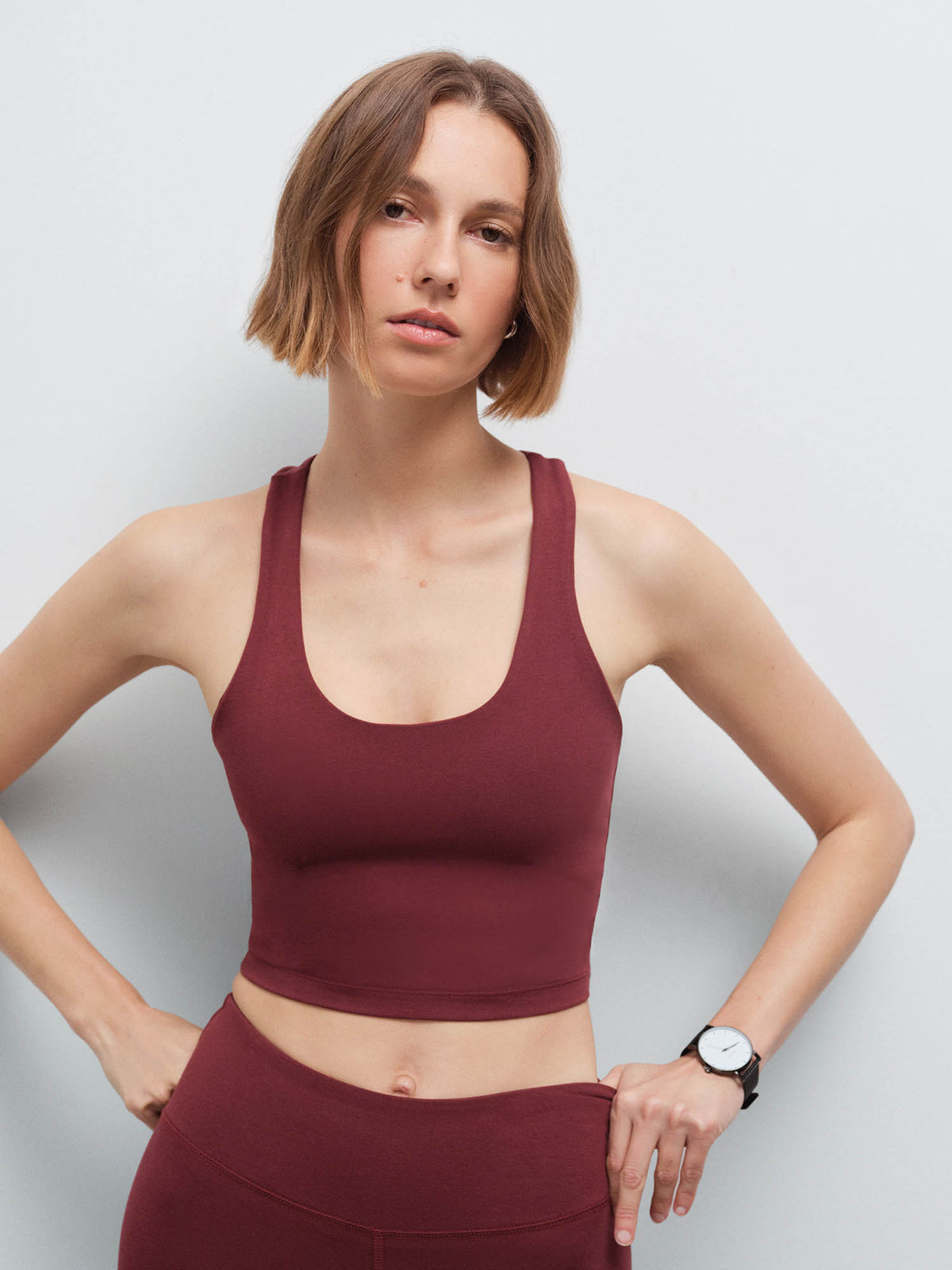 Organic Stretch Crop Racer Tank