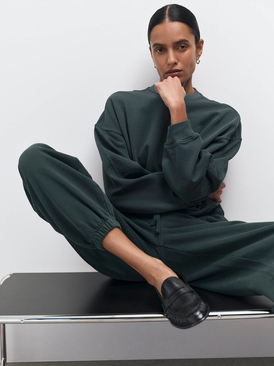 Organic Fleece Relaxed Crewneck Sweatshirt