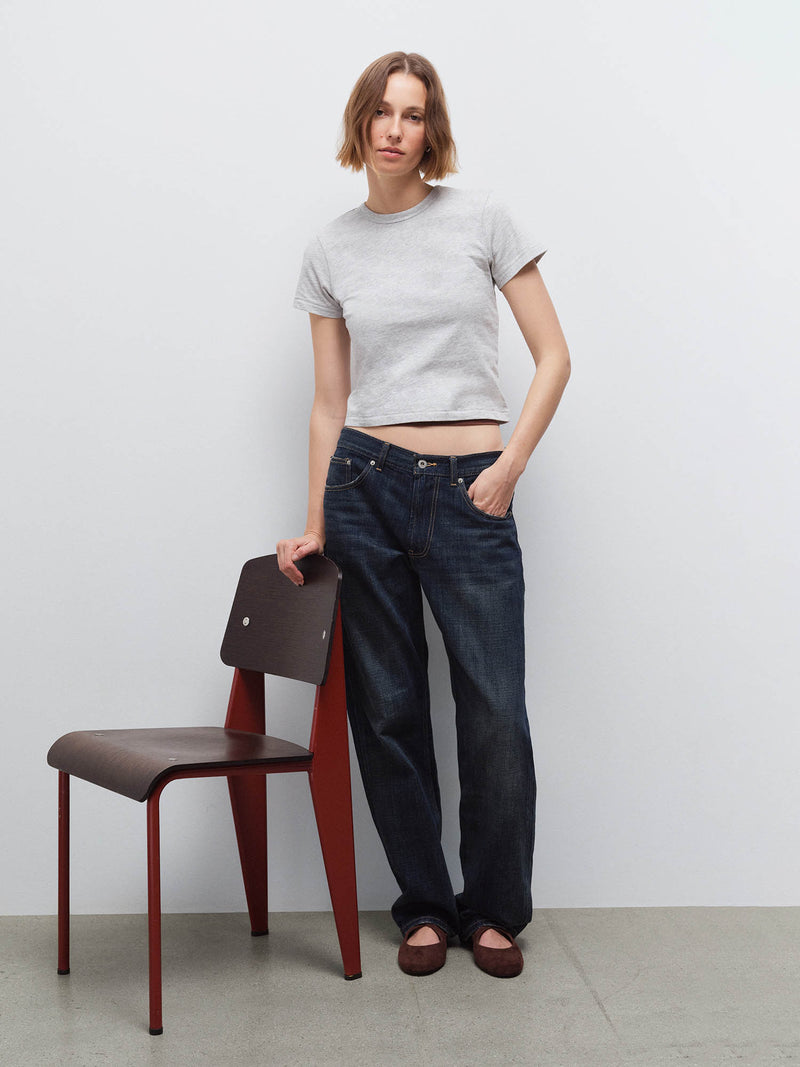 Organic Pima Shrunken Tee