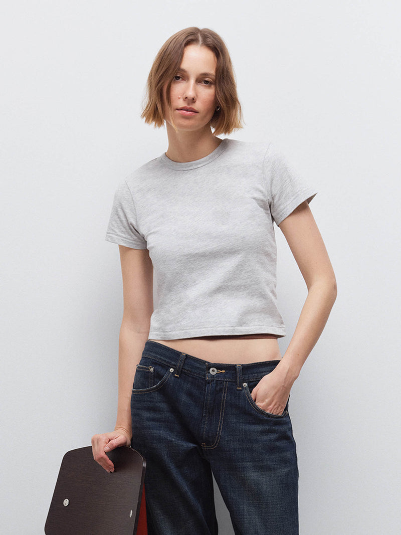 Organic Pima Shrunken Tee