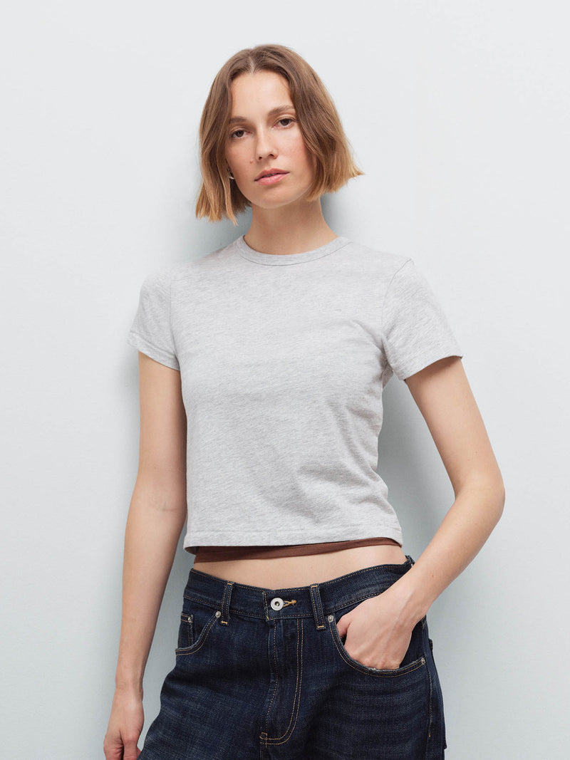 Organic Pima Shrunken Tee