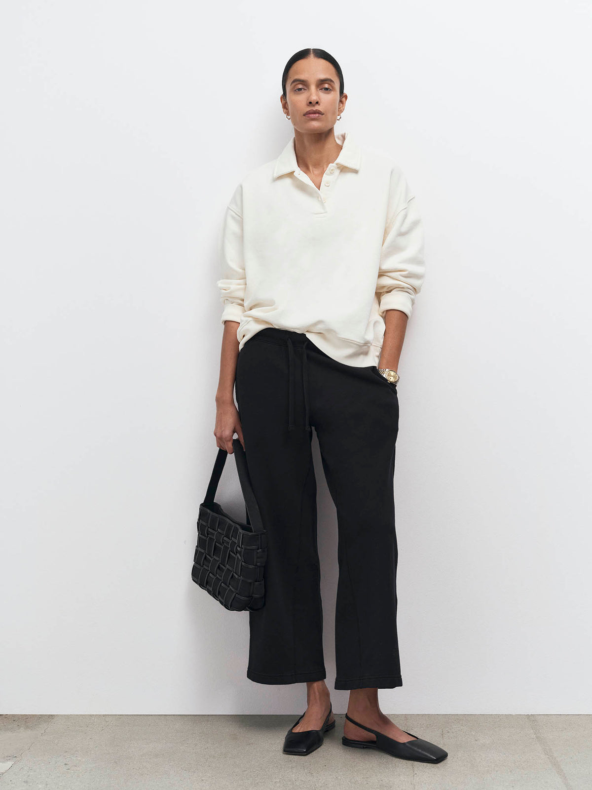 Organic Fleece Cropped Sweatpant