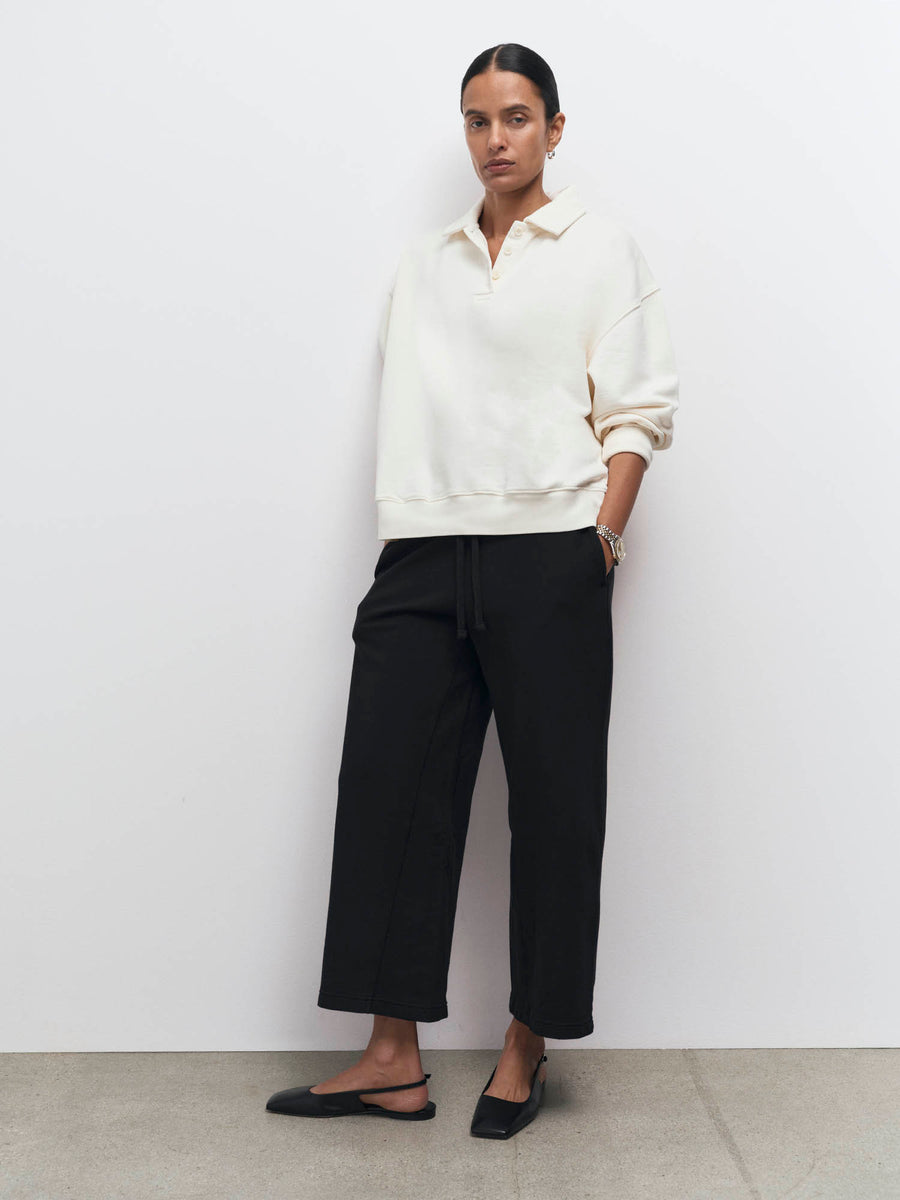 Organic Fleece Cropped Sweatpant