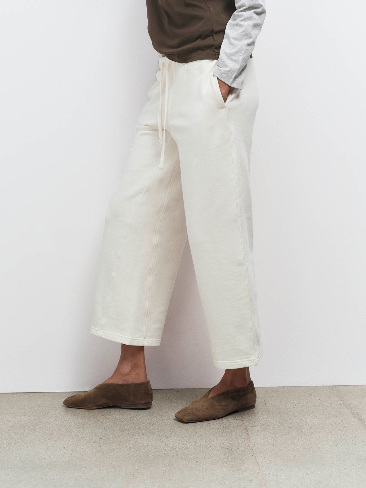 Organic Fleece Cropped Sweatpant