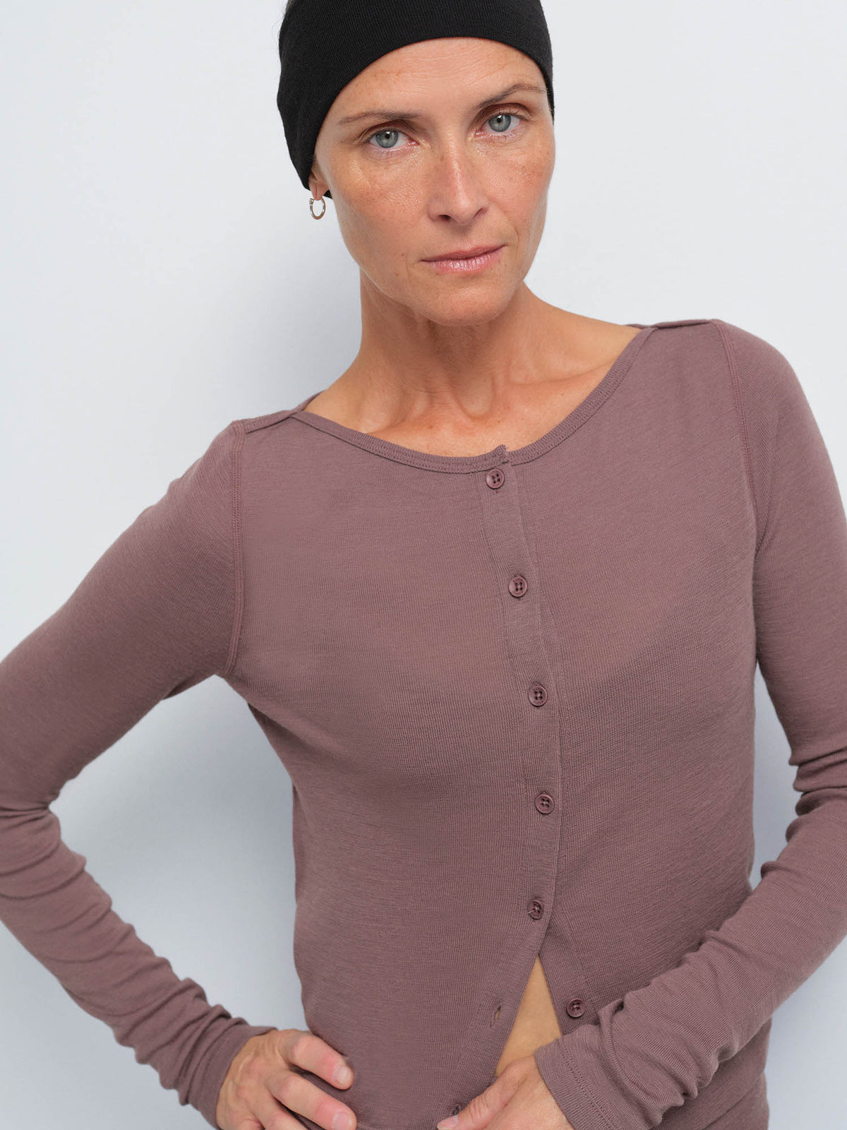 Merino Boatneck Cardigan