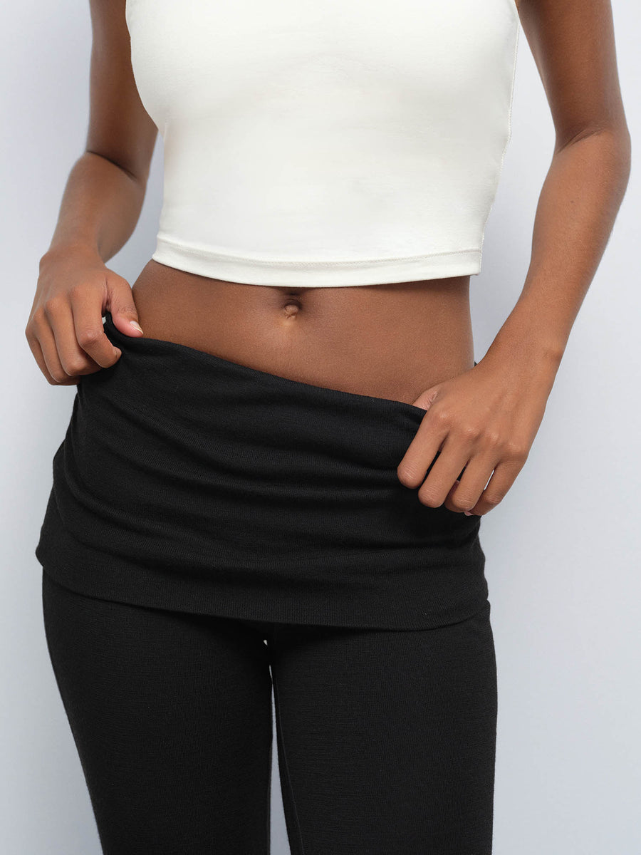 Merino Foldover Pant