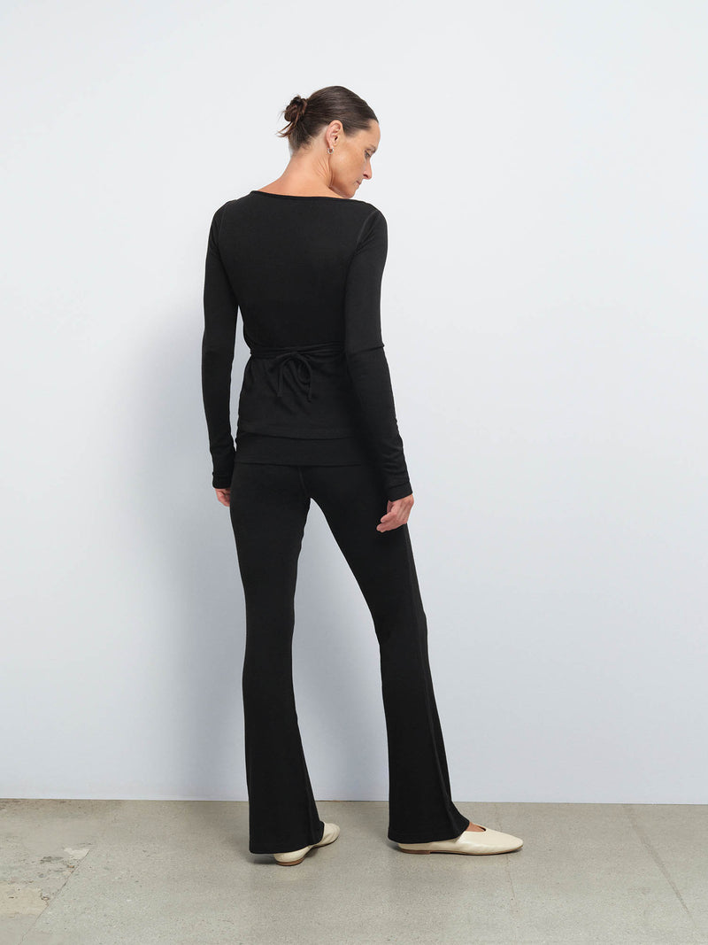 Merino Wrap Top