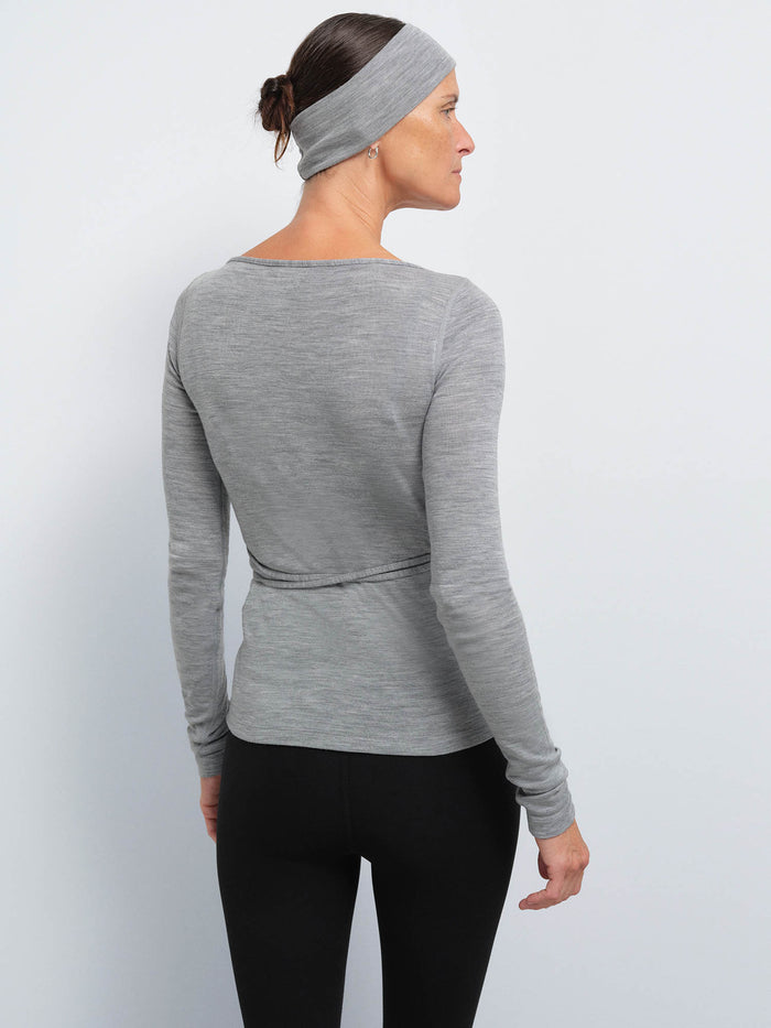 Merino Wrap Top
