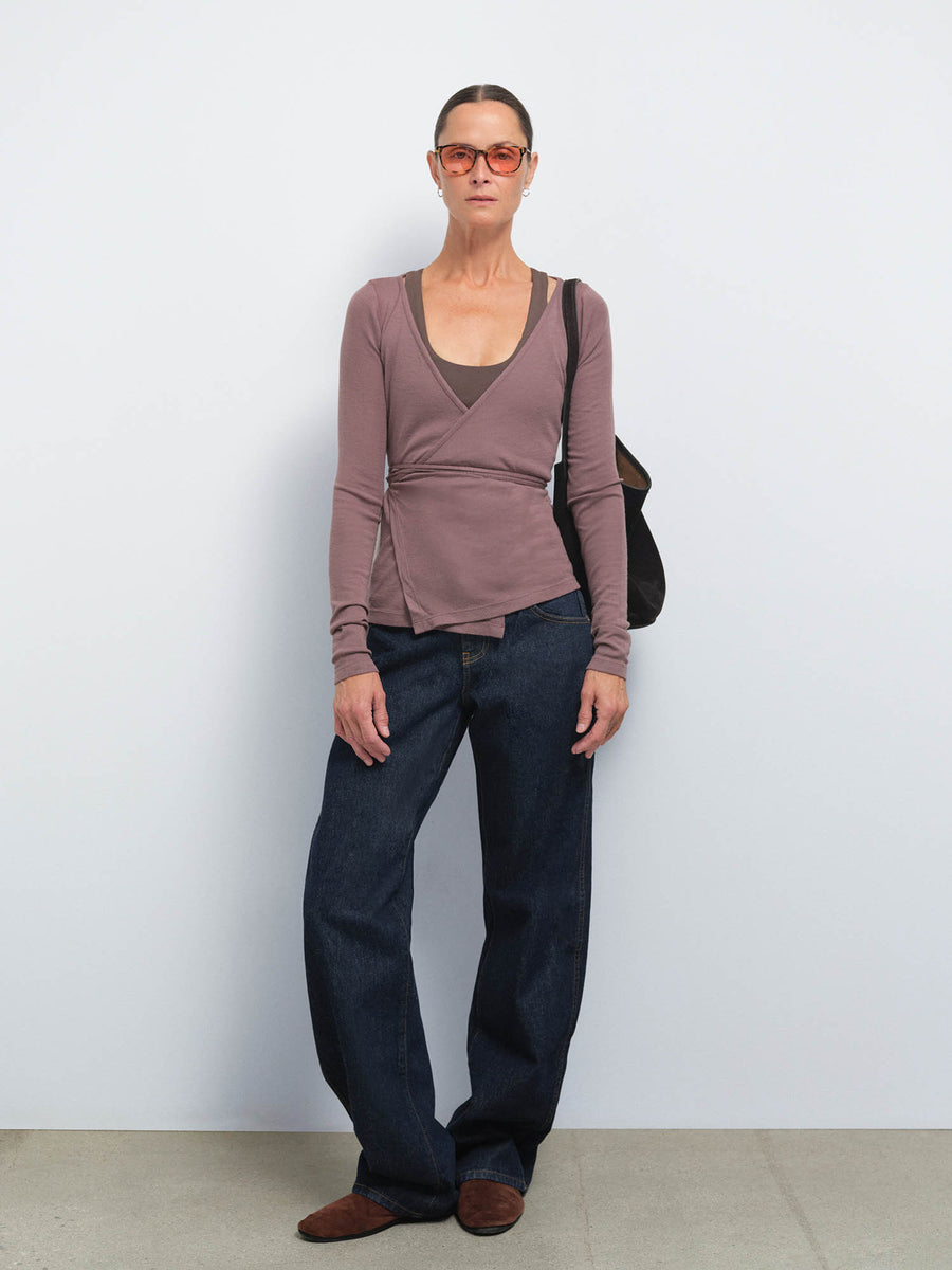 Merino Wrap Top