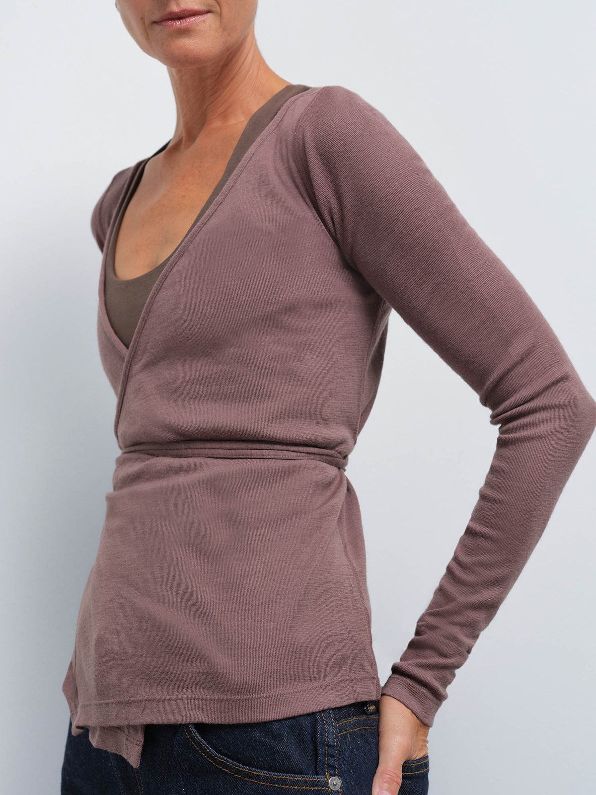 Merino Wrap Top