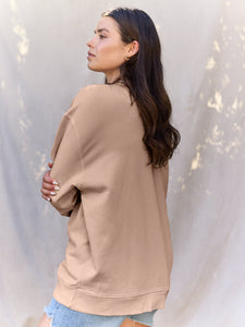 Organic Fleece Oversized Sweatshirt