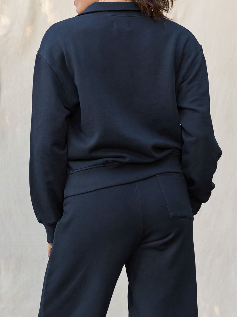 Organic Fleece Quarter Zip Sweatshirt