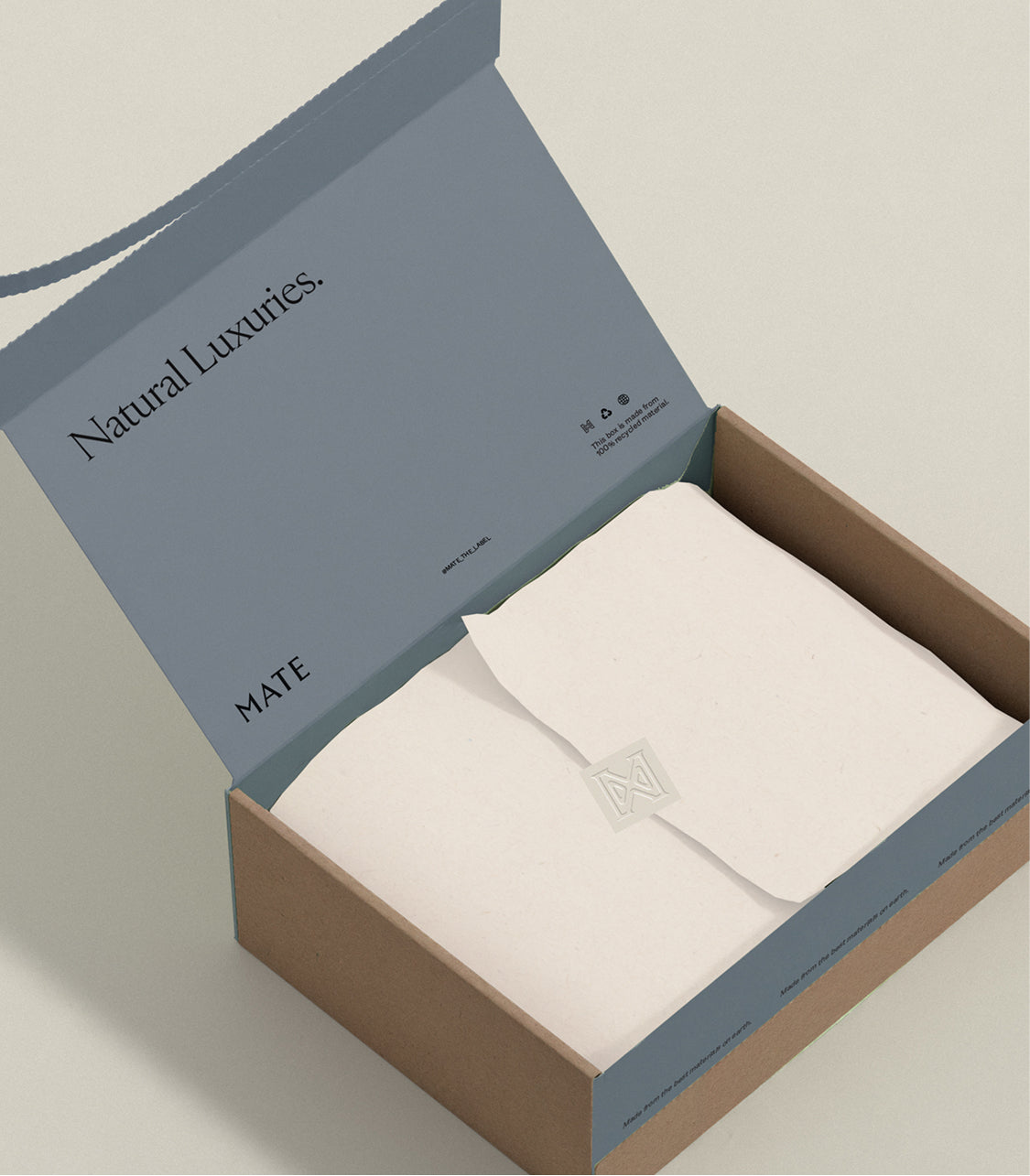 MATE recycled corrugated gift box packaging