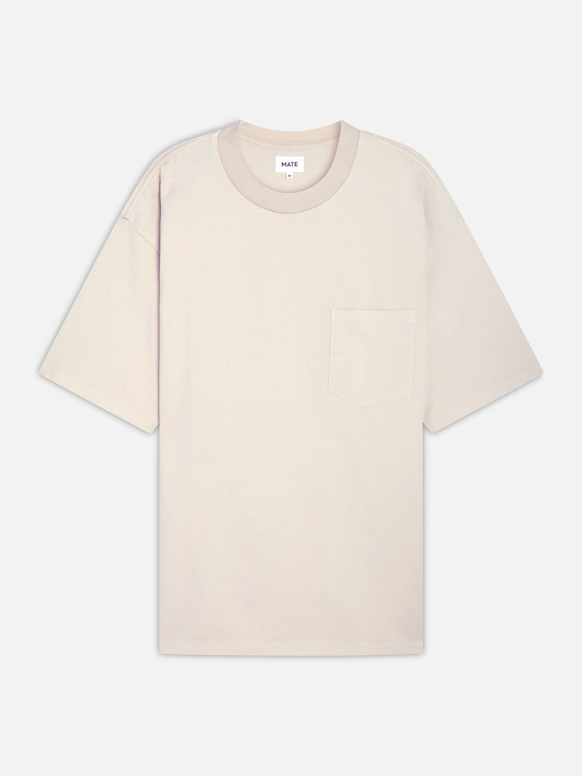 Men's Organic Heavyweight Cotton Relaxed Tee-Tees-MATE the Label-BONE-S-MATE the Label