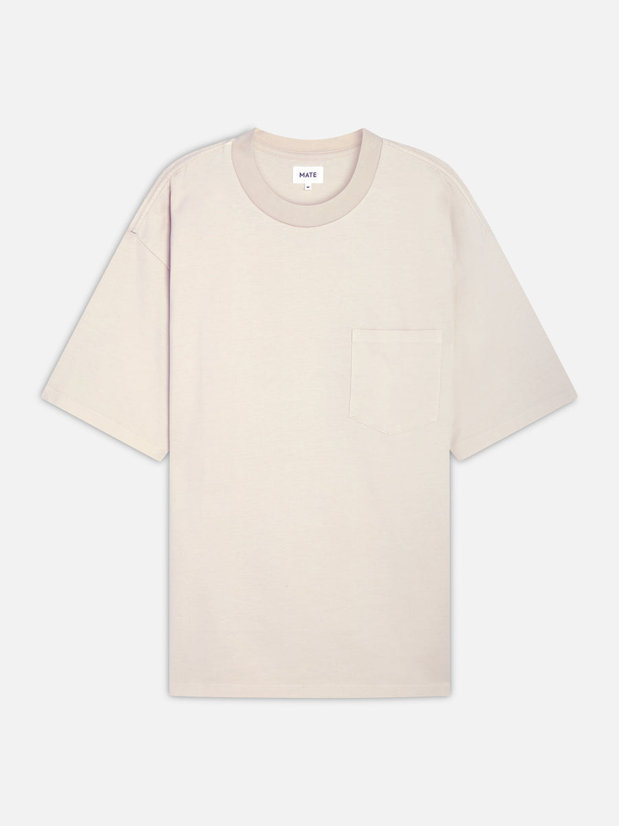 Men's Organic Heavyweight Cotton Relaxed Tee-Tees-MATE the Label-BONE-S-MATE the Label