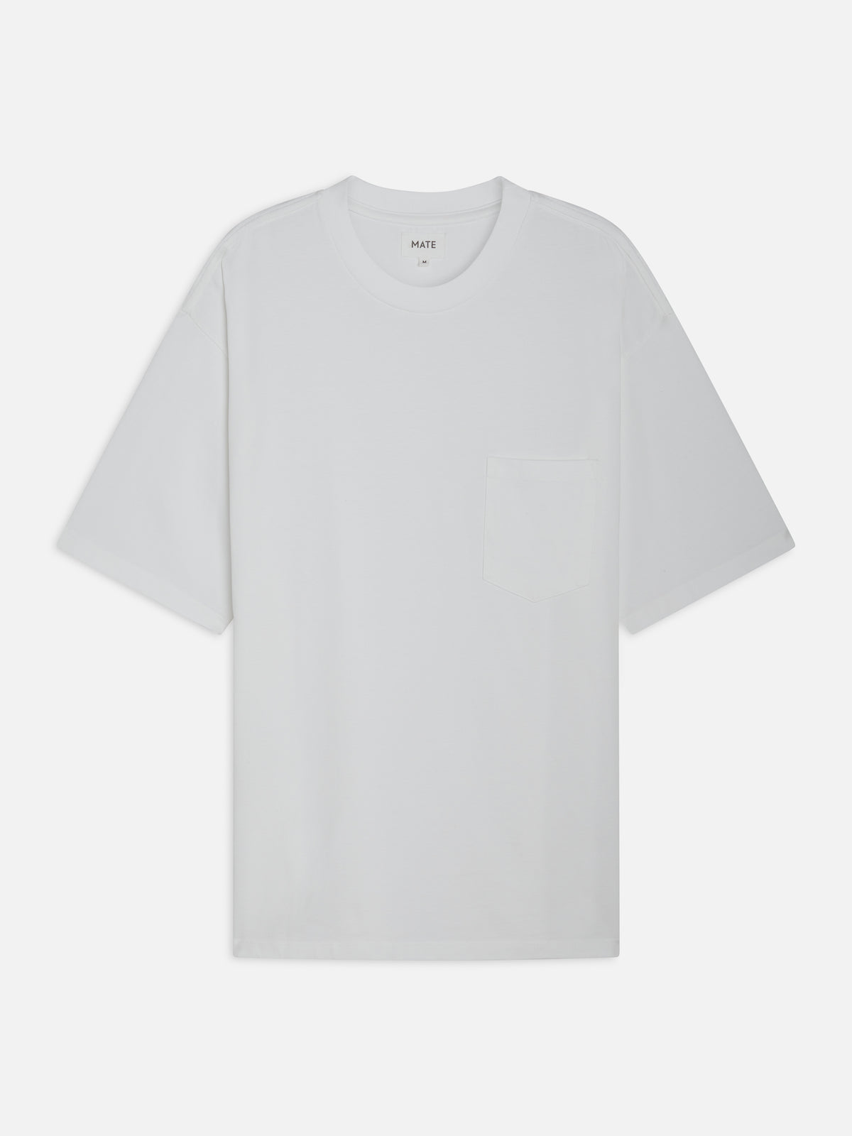Men's Organic Heavyweight Cotton Relaxed Tee-Tees-MATE the Label-TRUE WHITE-S-MATE the Label