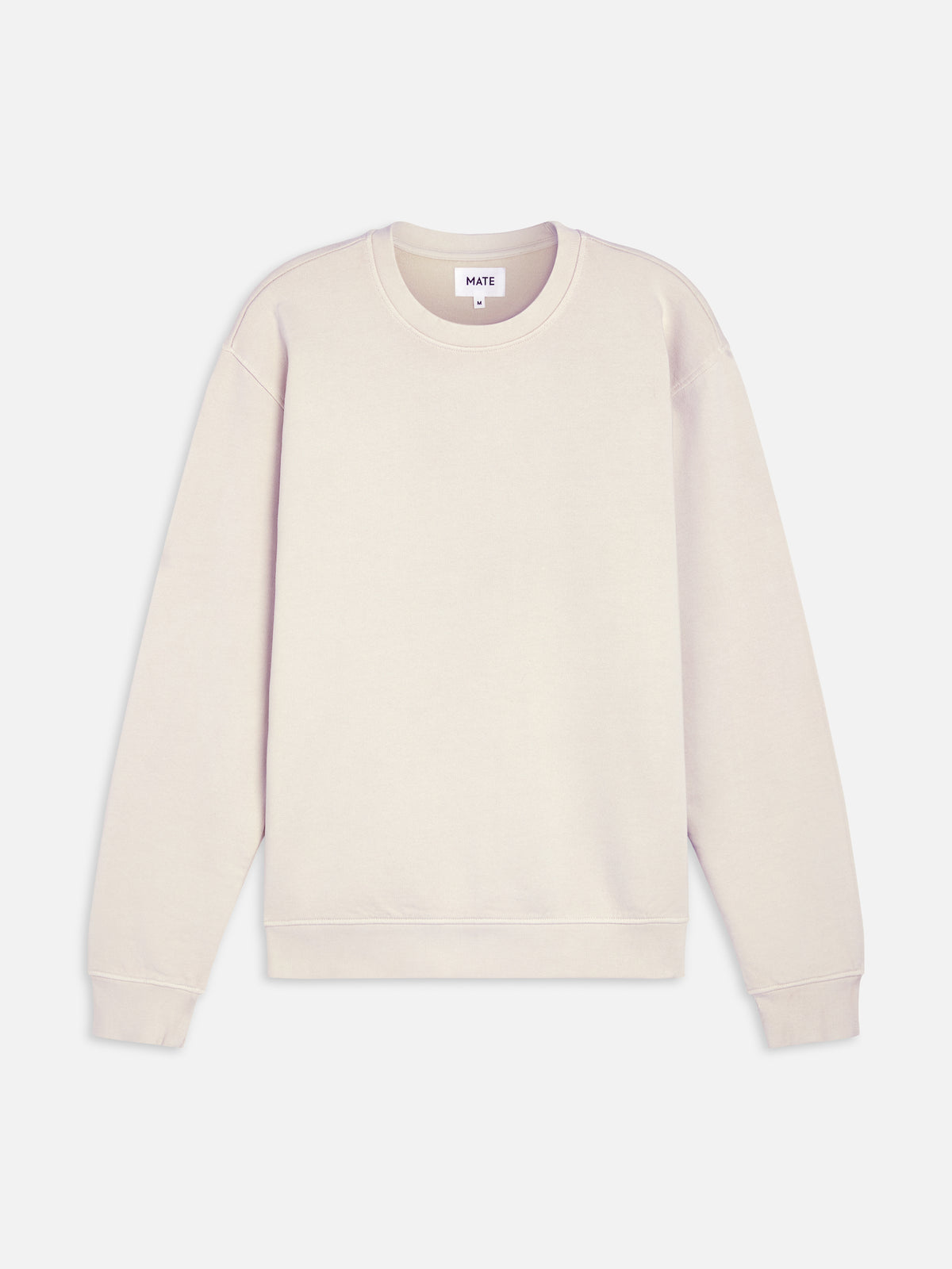 Men's Organic Fleece Crew Neck Sweatshirt-Sweatshirts-MATE the Label-BONE-S-MATE the Label