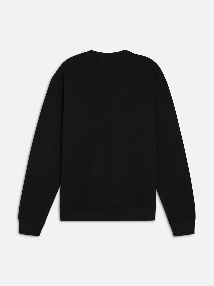 Men's Organic Fleece Crew Neck Sweatshirt-Sweatshirts-MATE the Label-JET BLACK-S-MATE the Label