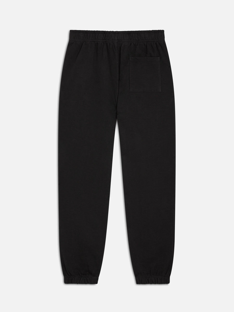 Men's Organic Fleece Relaxed Sweatpant-Sweatpants-MATE the Label-JET BLACK-S-MATE the Label