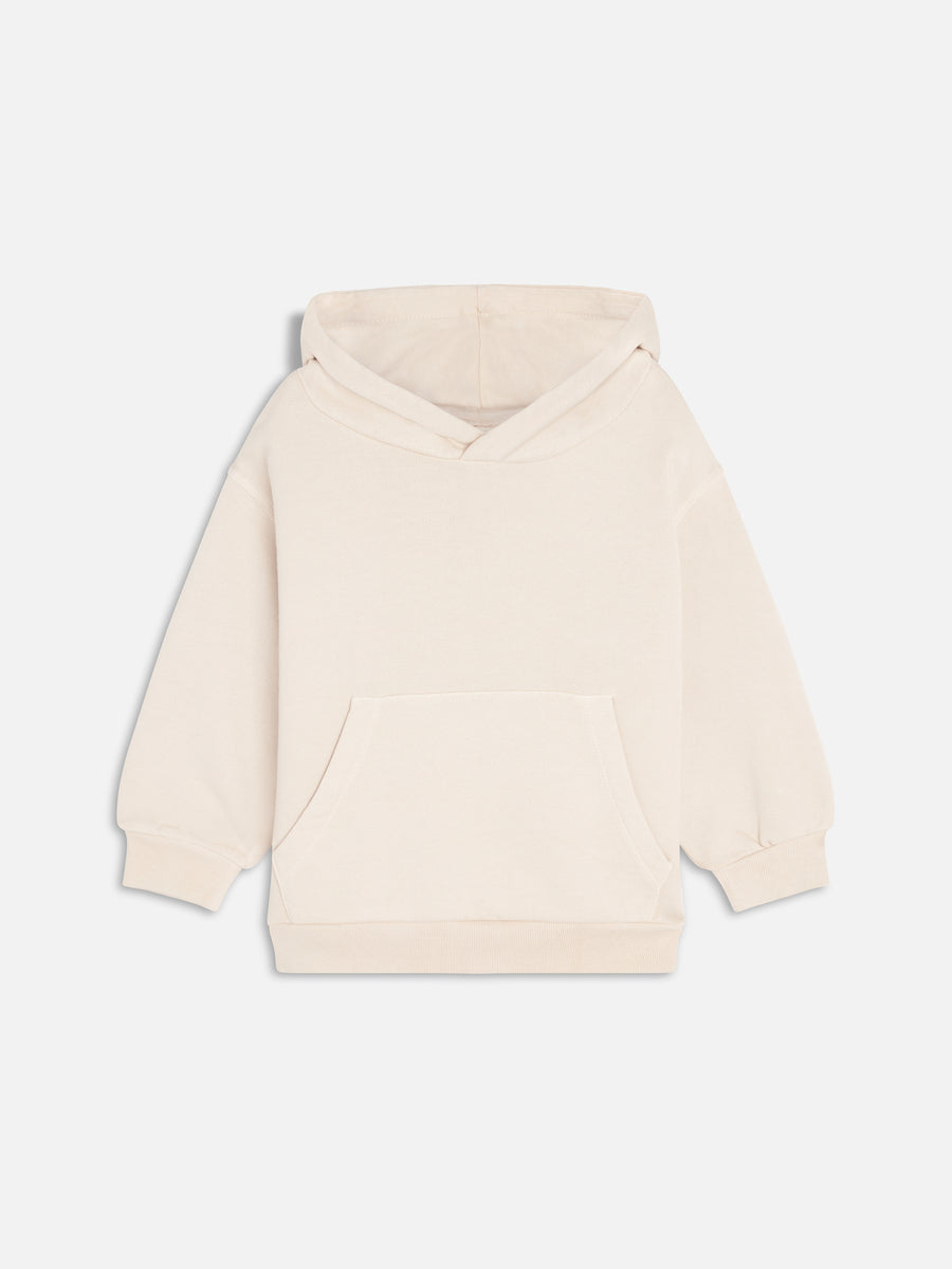 Mini Organic Fleece Hoodie-Sweatshirts-MATE the Label-BONE-0/6m-MATE the Label