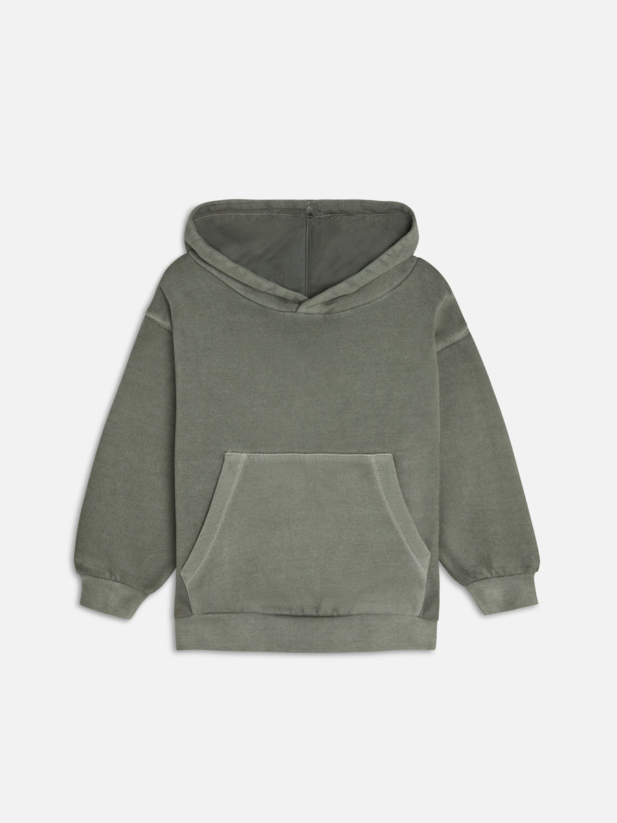 Mini Organic Fleece Hoodie-Sweatshirts-MATE the Label-FOREST-0/6m-MATE the Label