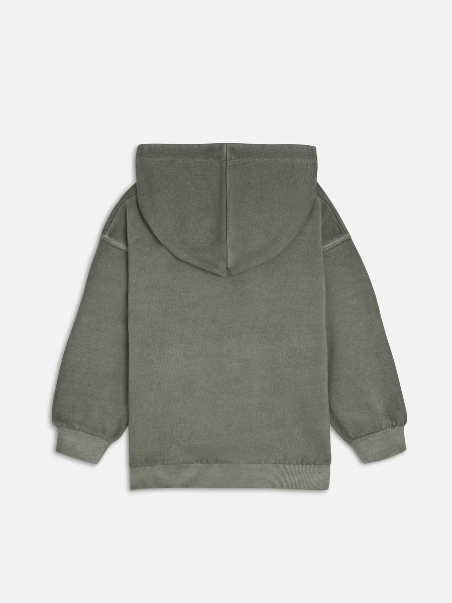Mini Organic Fleece Hoodie-Sweatshirts-MATE the Label-FOREST-0/6m-MATE the Label