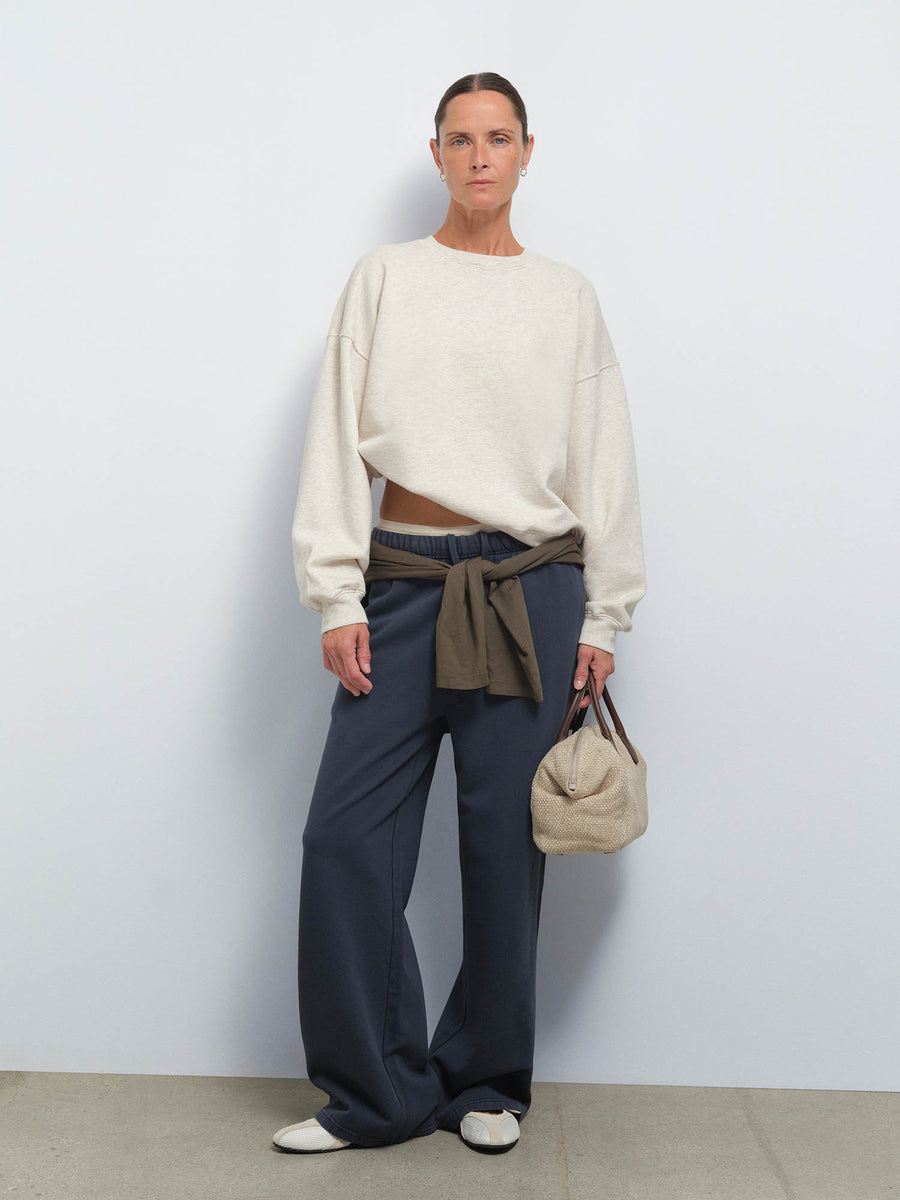 Organic Fleece Relaxed Crewneck Sweatshirt