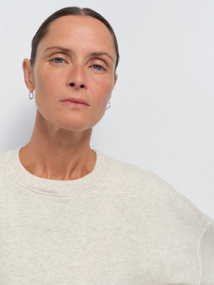 Organic Fleece Relaxed Crewneck Sweatshirt