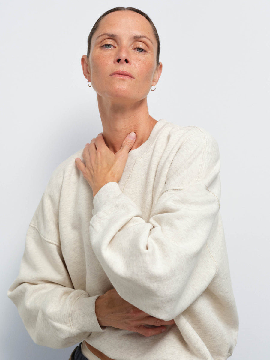 Organic Fleece Relaxed Crewneck Sweatshirt