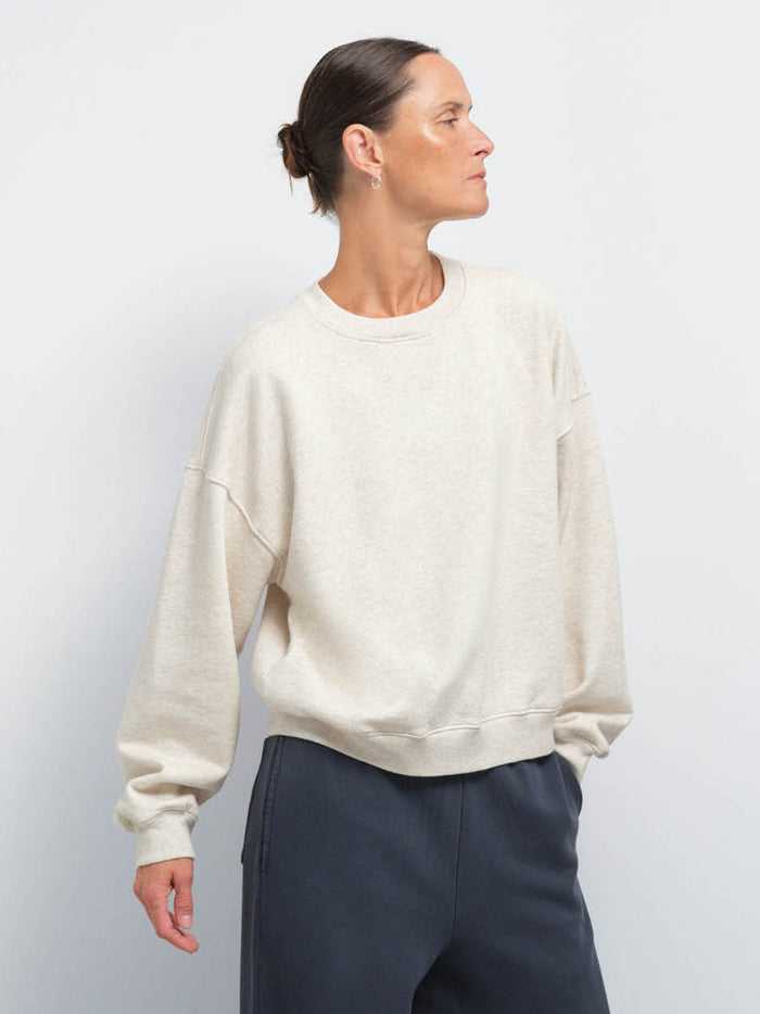 Organic Fleece Relaxed Crewneck Sweatshirt