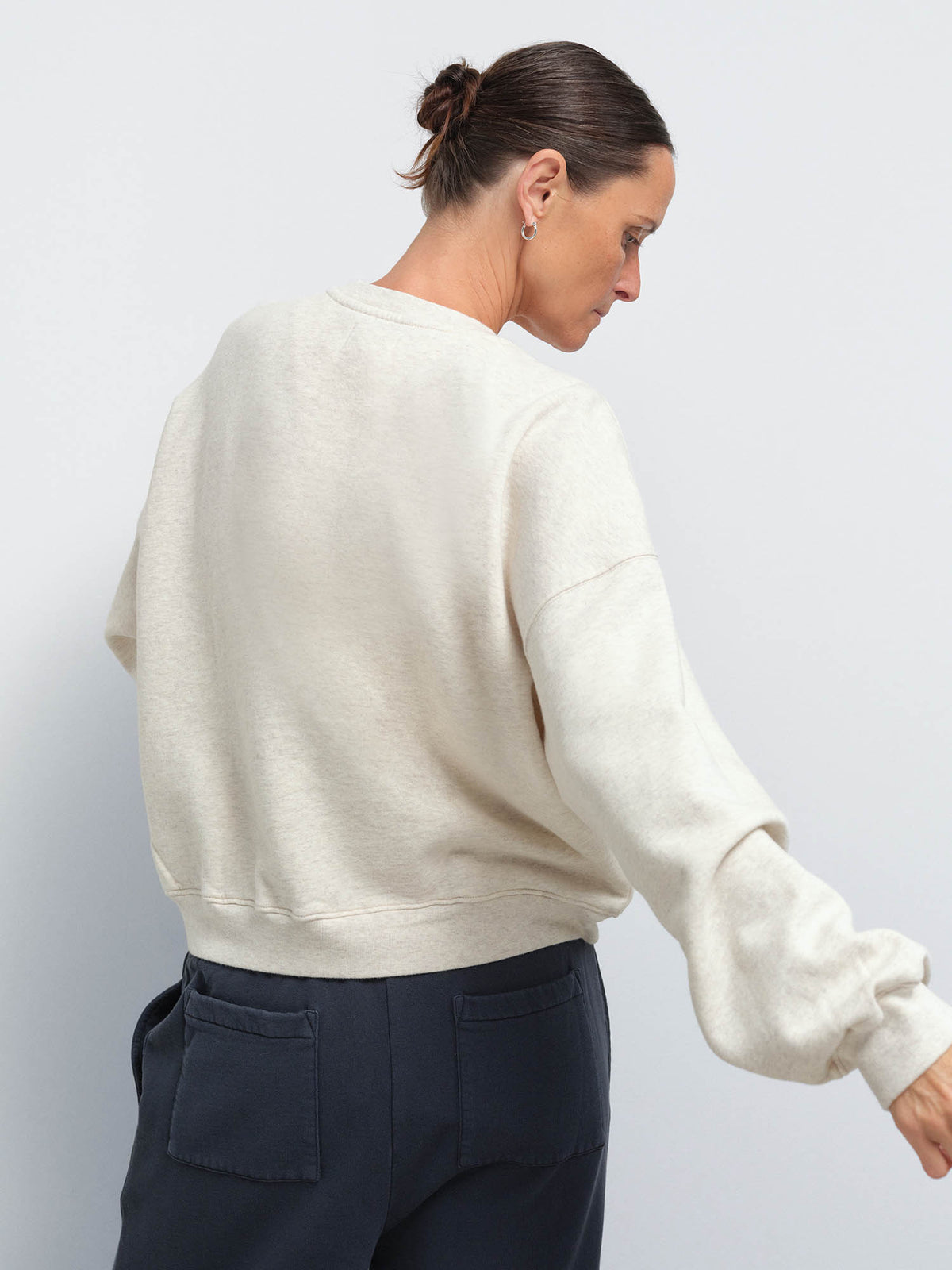 Organic Fleece Relaxed Crewneck Sweatshirt