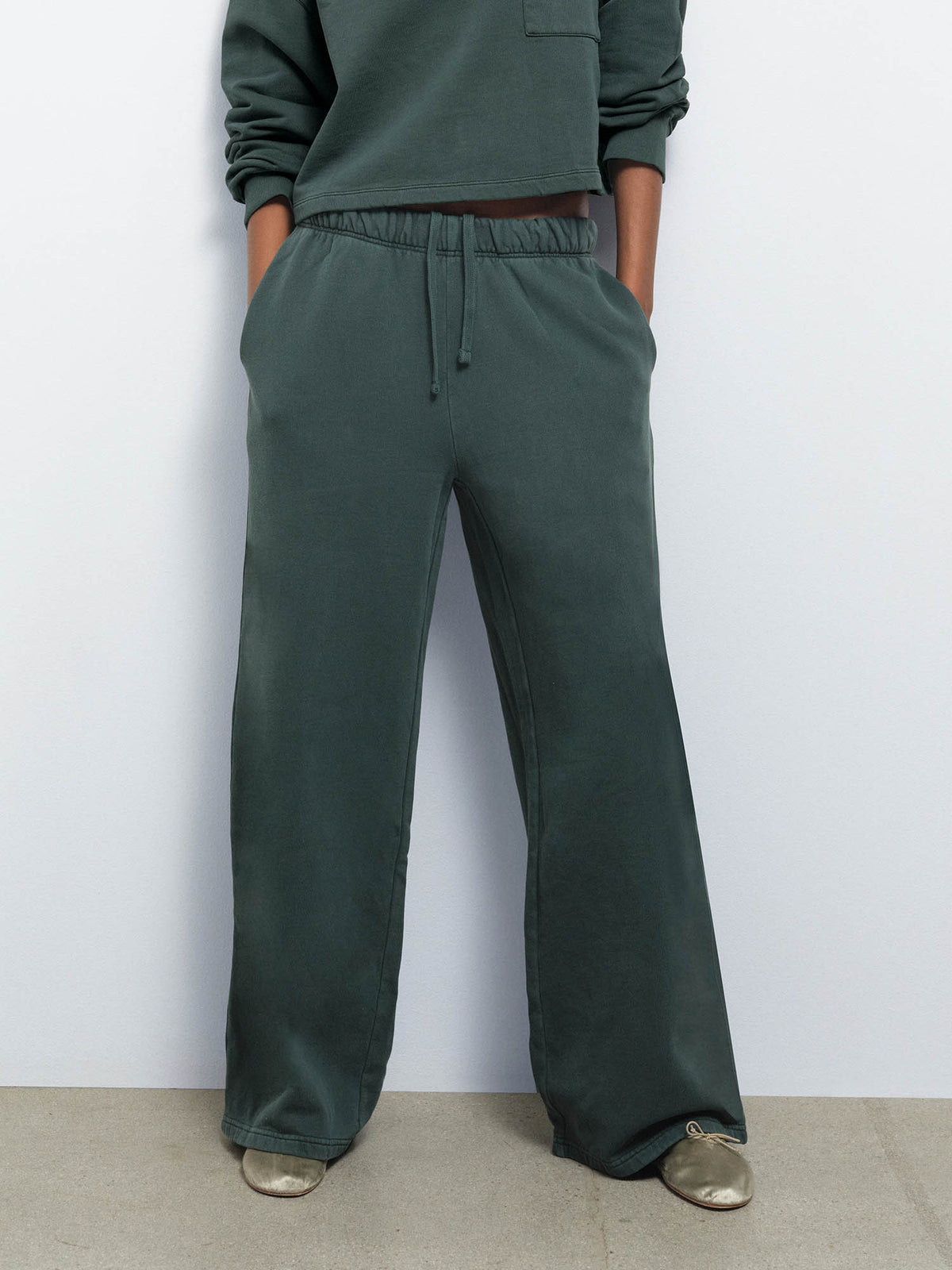 Organic Fleece Straight Leg Sweatpant
