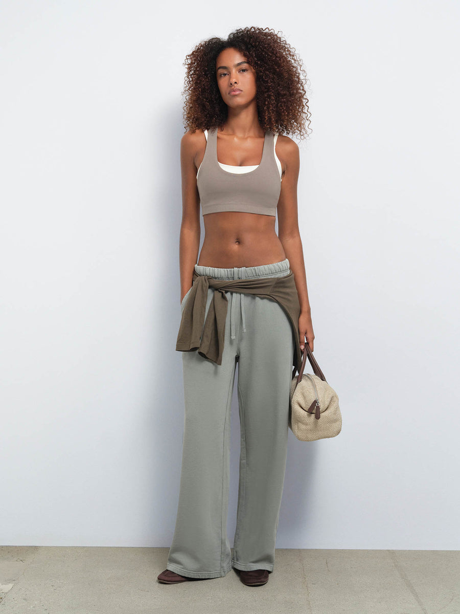 Organic Fleece Straight Leg Sweatpant
