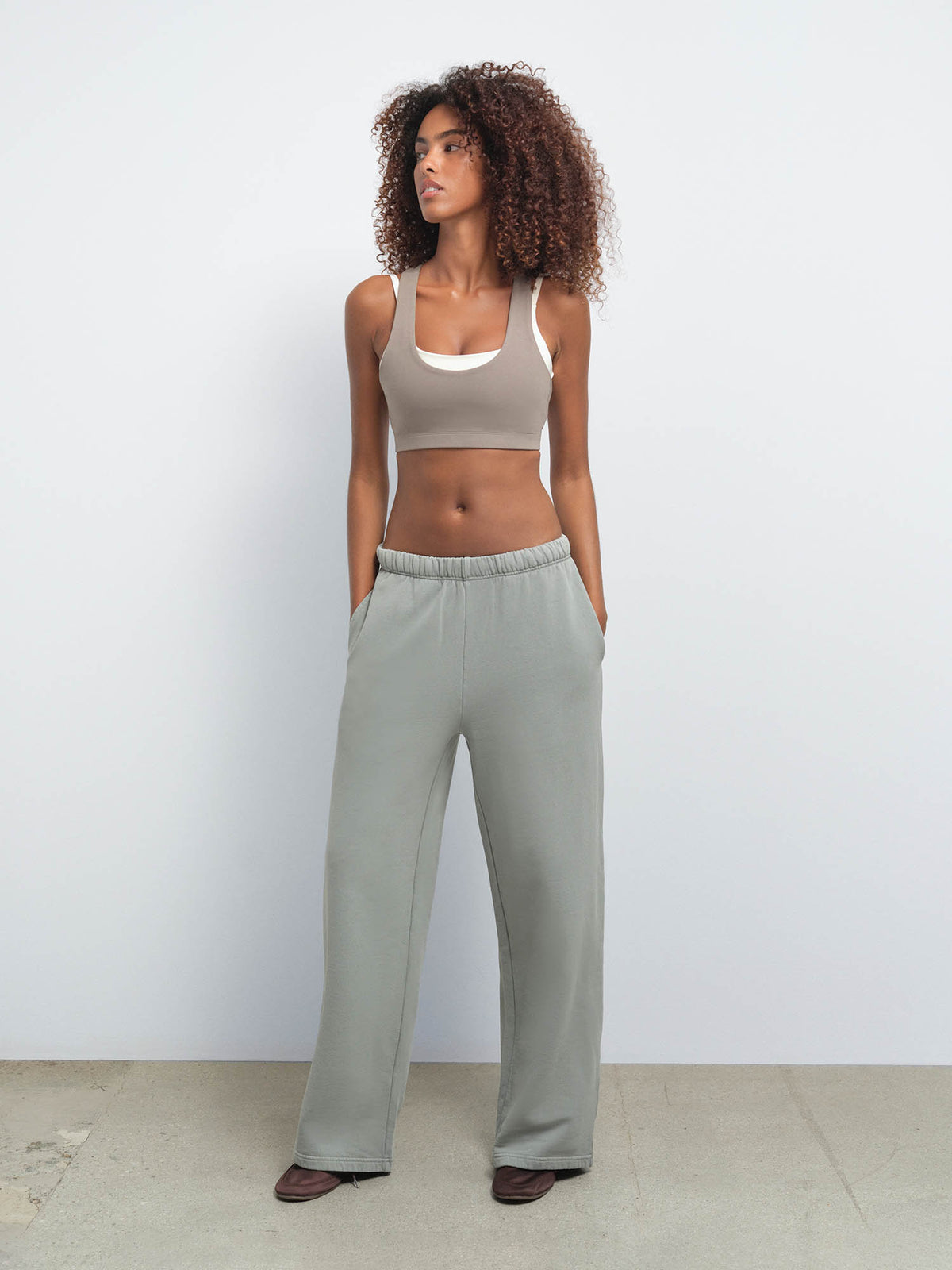 Organic Fleece Straight Leg Sweatpant