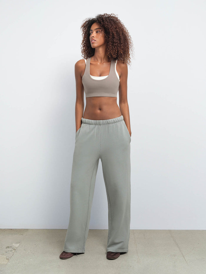 Organic Fleece Straight Leg Sweatpant