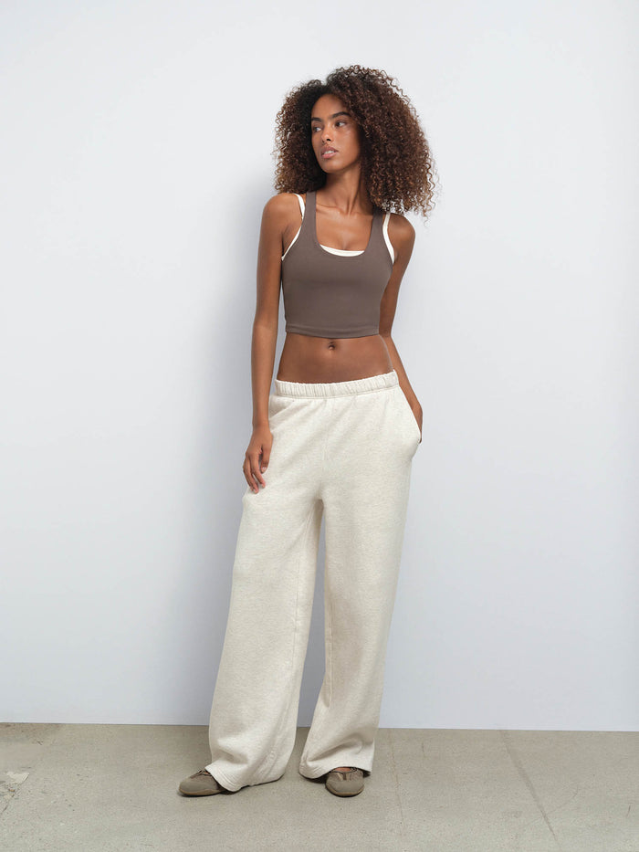 Organic Fleece Straight Leg Sweatpant
