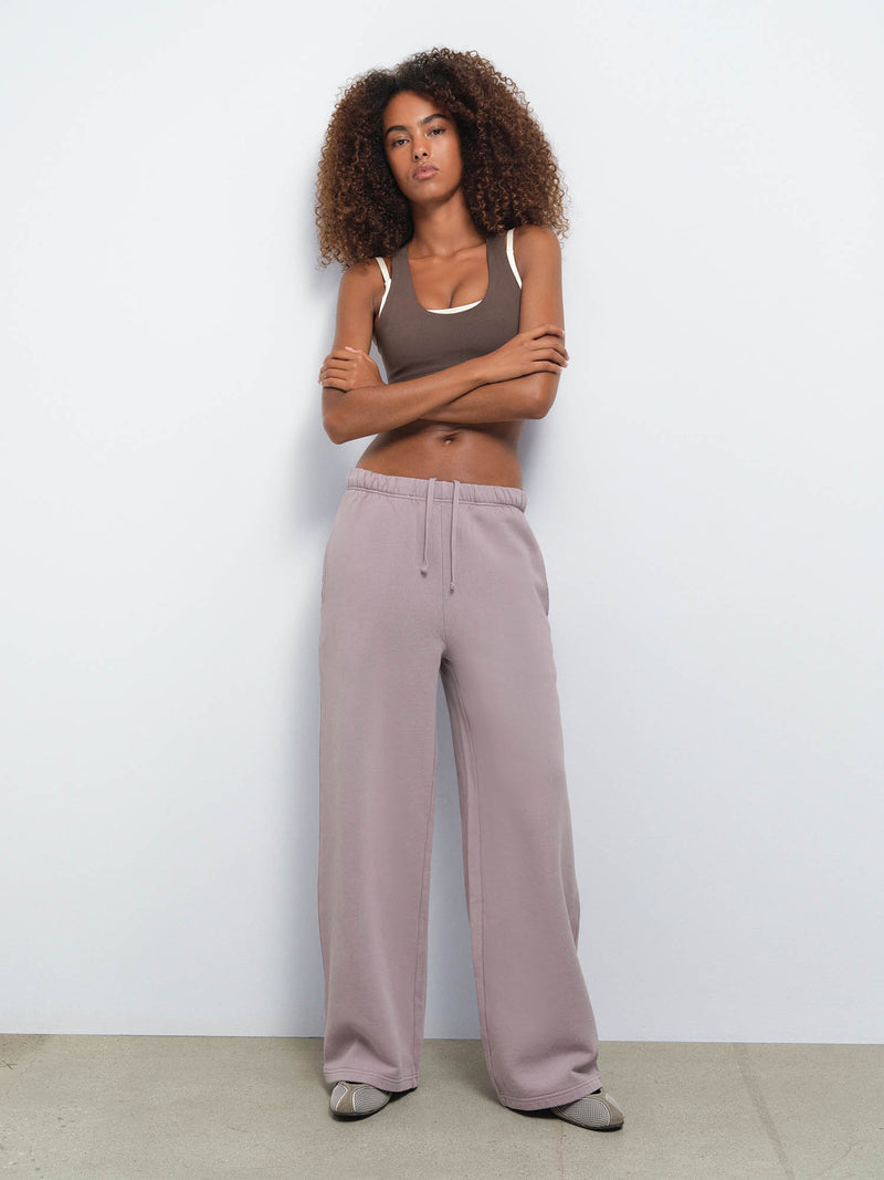 Organic Fleece Straight Leg Sweatpant